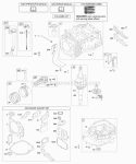 Camshaft Crankshaft Cylinder Engine Sump Lubrication Piston Group Diagram and Parts List for 127605-0406-B1  Briggs and Stratton Engine